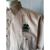 Chatham-Kent 4H Beige Cotton Long Sleeve Men's Large Button Down Shirt
