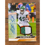 2024 Upper Deck CFL Patch Auto /99 A.J. Ouellette 8 Saskatchewan Roughriders