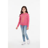 Joshua Hoodie Girls Size Large Spell Out Long Sleeve V Neck Hooded Pullover