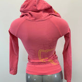 Joshua Hoodie Girls Size Large Spell Out Long Sleeve V Neck Hooded Pullover