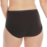 Hanes PW40BK Women's Tagless Cotton Briefs 10 Pack 6 Medium Black NWT