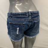 Blue Crush Denim Cutoff Shorts Women's 8 Blue Cotton Spandex