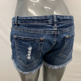 Blue Crush Denim Cutoff Shorts Women's 8 Blue Cotton Spandex