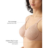 Wacoal 855345 Womens Inside Job Underwire Bra Cordovan Burgundy