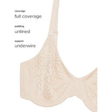 Wacoal 855345 Womens Inside Job Underwire Bra Cordovan Burgundy