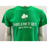 Alexander Keith's India Pale Ale St. Patrick's Day Tee Medium Server Shirt NWOT