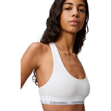 Calvin Klein F3785-100 Cotton Unlined Wireless Bralette Bra White Size M NWT