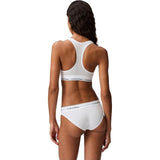 Calvin Klein F3785-100 Cotton Unlined Wireless Bralette Bra White Size M NWT