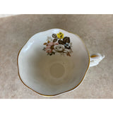 Royal Albert Floral Setting Ribbed  Fine Bone China Tea Cup And Saucer Set