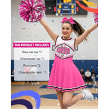 JenPen 3Pcs Cheerleader Costume for Women Small Pink