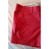 Old Navy Women's Red Flat Front Low Rise Short Shorts Size 2