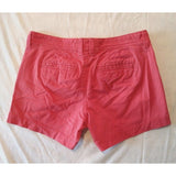 Old Navy Women's Red Flat Front Low Rise Short Shorts Size 2