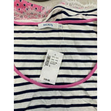Ricki's Women's Large Sleeveless Blue Striped & Floral Rayon Blend Tank Top NEW