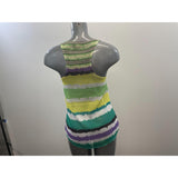 Always Women's Multi Coloured Striped Tank Tunic Top Size Medium Polyester