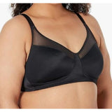 Playtex Womens 18 Hour Smoothing Minimizer Wirefree Bra 4697 Black