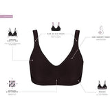 Bali Comfort Revolution Smart Size Wirefree Bra DF3484  Black