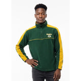 NFL Men's Green Bay Packers Green Long Sleeved 1/4 Zip Sweatshirt Medium