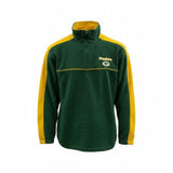 NFL Men's Green Bay Packers Green Long Sleeved 1/4 Zip Sweatshirt Medium
