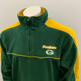 NFL Men's Green Bay Packers Green Long Sleeved 1/4 Zip Sweatshirt Medium