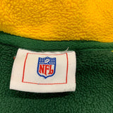 NFL Men's Green Bay Packers Green Long Sleeved 1/4 Zip Sweatshirt Medium