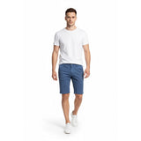 GUESS Classic Fit Blue Knee Length Flat Front Men's Chino Shorts Size 29