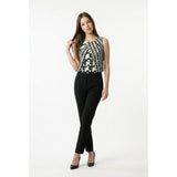 Peter Pilotto for Target Women's Tank Top Size Small Black White Green Geometric