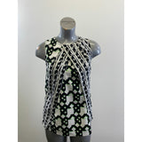Peter Pilotto for Target Women's Tank Top Size Small Black White Green Geometric