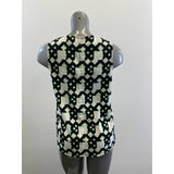 Peter Pilotto for Target Women's Tank Top Size Small Black White Green Geometric