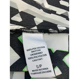 Peter Pilotto for Target Women's Tank Top Size Small Black White Green Geometric