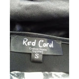 Red Coral Women's S black/white knit loose fitting dress with pockets