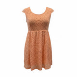 O'Neill Women's Size Large Peach Short Sleeve A Line Dress