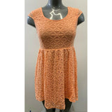 O'Neill Women's Size Large Peach Short Sleeve A Line Dress