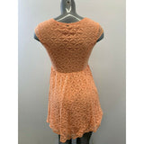 O'Neill Women's Size Large Peach Short Sleeve A Line Dress