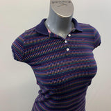 Tommy Hilfiger Kids Dark Blue Poka Dotted Short Sleeve T-Shirt Size 7 Cotton