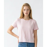 L.L Bean Women's Light Pink Short Sleeve Scoop Neck T Shirt