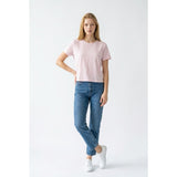 L.L Bean Women's Light Pink Short Sleeve Scoop Neck T Shirt