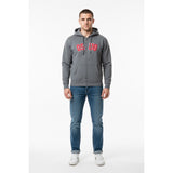 OSU Ohio State Buckeyes Full Zip Hoodie Men's Size Small Gray Long Sleeve Cotton Blend Jacket