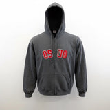 OSU Ohio State Buckeyes Full Zip Hoodie Men's Size Small Gray Long Sleeve Cotton Blend Jacket