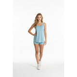 Hind Women's S athletic tank top racer back robin egg blue