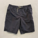 Roots Kids Boy's L Grey Swim Shorts with Front Drawstring Roots Swim Lettering Size Large Polyester