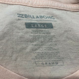 Billabong T shirt Men's Large Cotton Rose Pink Graphic