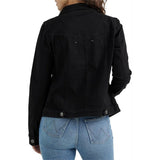 Wrangler Authentics Womens Denim Jacket  10ZFWJ1A6 Black XL NWT