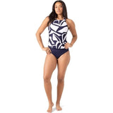 Nautica Womens Tankini Set Bathing Swimsuit UPF Protection, Medium Navy Blue NWT