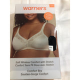 Warner's CA01244 Classic Firm Support Comfort Bra-Black