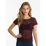 Old Navy Women's Burgundy Lacey Tunic Top Size Small