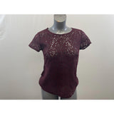 Old Navy Women's Burgundy Lacey Tunic Top Size Small