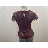 Old Navy Women's Burgundy Lacey Tunic Top Size Small