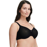 Chantelle 18910 C Magnifique Seamless lined Minimizer Bra 36DDDD Black  NWT