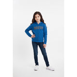 Roots Kids Hoodie Girls 2XL Blue Long Sleeve Hooded Full Zip Cotton Blend Jacket