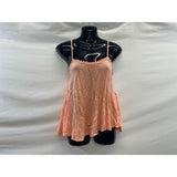 Forever 21 Cropped Cami Women's Size Small Peach Rayon Tank Top